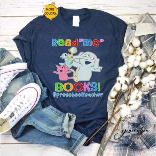 Elephant and Piggie Biggie Read Mo Books Preschool Teacher tshirt