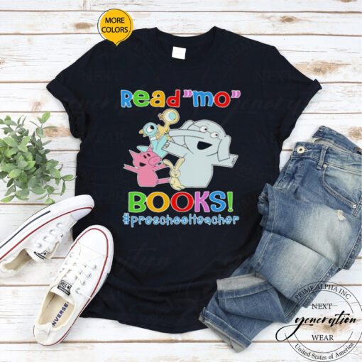 Elephant and Piggie Biggie Read Mo Books Preschool Teacher tshirts