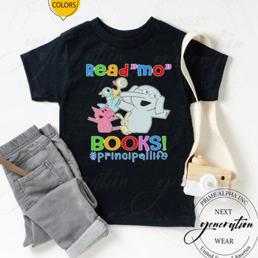 Elephant and Piggie Biggie Read Mo Books Principal tshirts