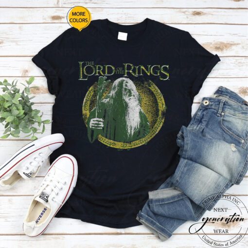 Gandalf T-Shirt The Lord Of The Rings Gandalf Ring Overlay Shirt