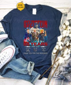 Led-Zeppelin 55 Years Anniversary 1968-2023 Thank You For The Memories Signatures Shirts