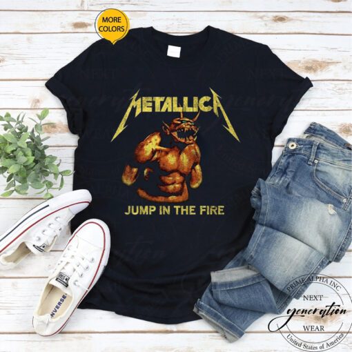 Metallica Jump In The Fire Fire T-Shirt