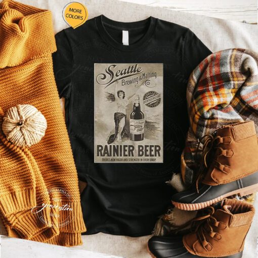 Rainier Beer T-Shirt Seattle Brewing And Malting Vigor TShirt