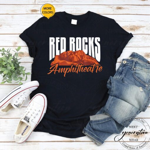 Red Rock T-Shirt Amphitheatre Morrison Colorado Concerts Shirt