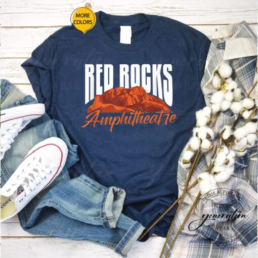 Red Rock T-Shirt Amphitheatre Morrison Colorado Concerts Shirts