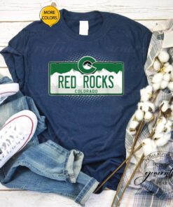 Red Rock T-Shirt Colorado License Plate Natural Environment TShirt