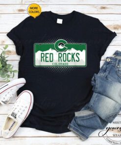 Red Rock T-Shirt Colorado License Plate Natural Environment TShirts