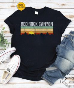 Red Rock T-Shirt Retro Vintage Red Rock Canyon Nevada Shirt