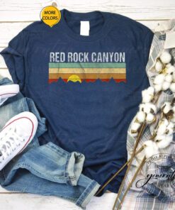 Red Rock T-Shirt Retro Vintage Red Rock Canyon Nevada Shirts