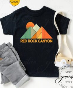 Red Rock T-Shirt Retro Vintage Red Rock Canyon TeeShirts