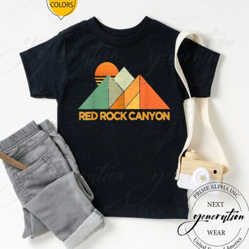 Red Rock T-Shirt Retro Vintage Red Rock Canyon TeeShirts