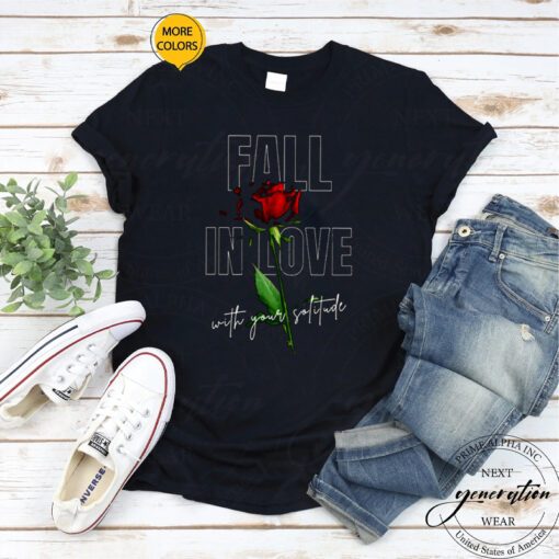 Red Rose Loneliness Rupi Kaur Poems tshirts