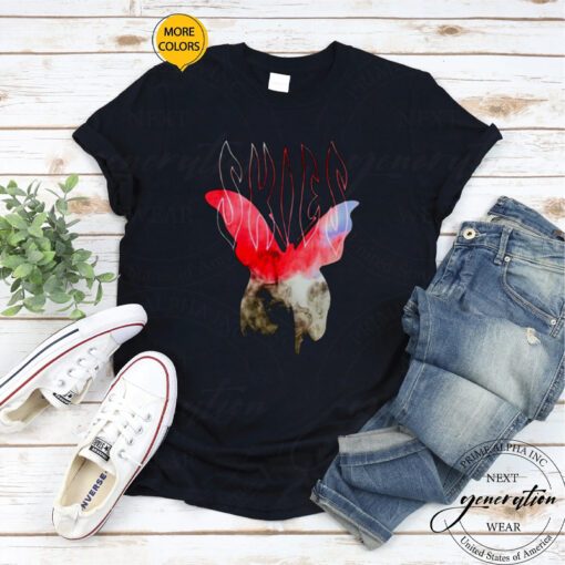 Red Roses Butterfly Smoke Lil Skies shirt