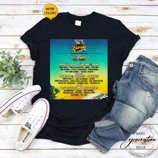 Reggae Rise Up Florida 2023 New Tour shirt