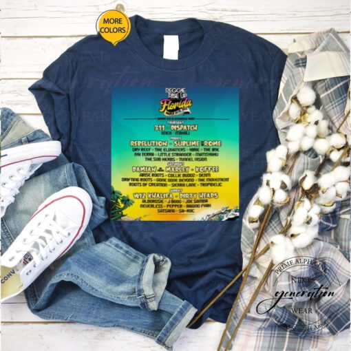 Reggae Rise Up Florida 2023 New Tour shirts