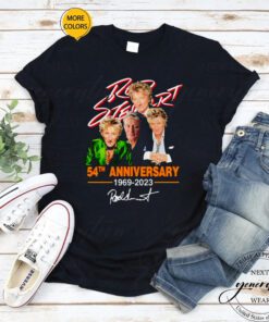 Rod Stewart 54th anniversary 1969-2023 signature tshirts