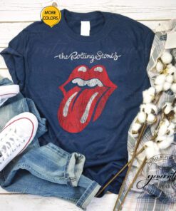 Rolling Stoned T-Shirt Official Script Tongue Vintage TeeShirt