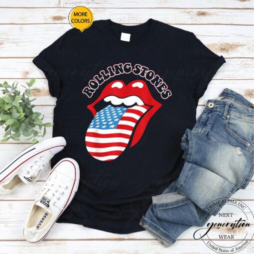 Rolling Stoned T-Shirt Official Vintage US Tongue Tee Shirt