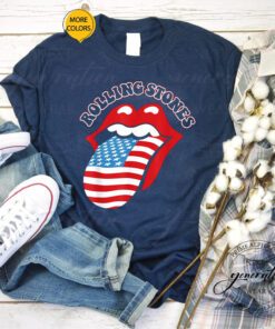 Rolling Stoned T-Shirt Official Vintage US Tongue Tee Shirts