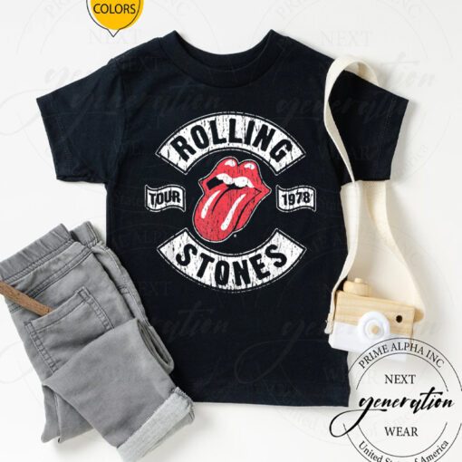 Rolling Stoned T-Shirt The Rolling Stones Tour 1978 Tee Shirt