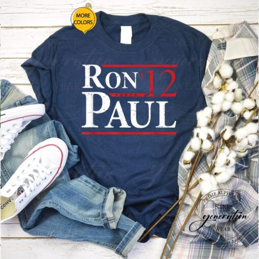 Ron Paul T-Shirt For President 2012 Retro Vintage Election Shirts