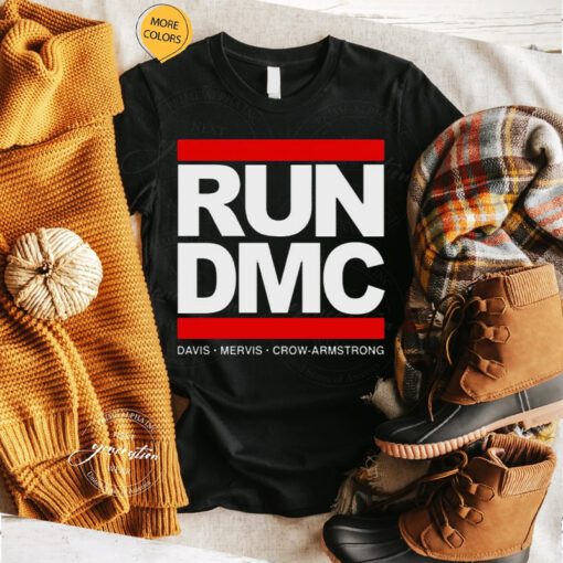 Run DMC Davis Mervis Crow Armstrong tshirt