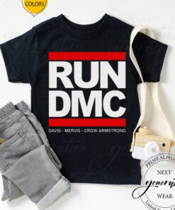 Run DMC Davis Mervis Crow Armstrong tshirts