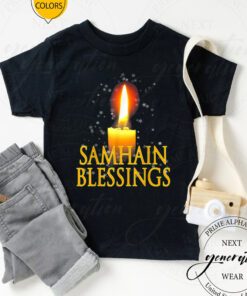 Samhain T-Shirt Halloween Witches New Year Blessings TShirts