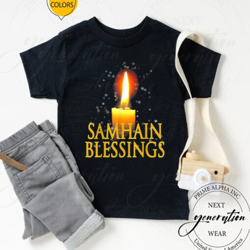 Samhain T-Shirt Halloween Witches New Year Blessings TShirts