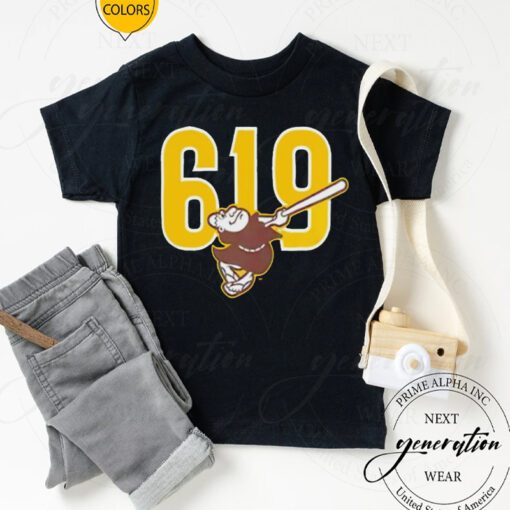 San Diego padres brown 619 beisbol shirt