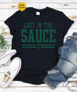 Sauce Gardner T-Shirt Lost In The Sauce Football Sports Shirt