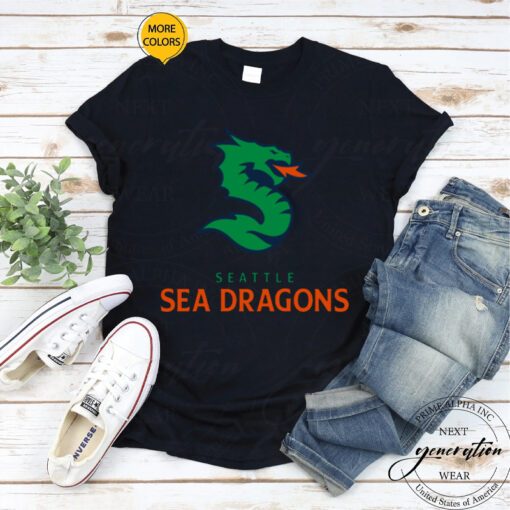 Seattle Sea Dragons Xfl Football Team TShirts