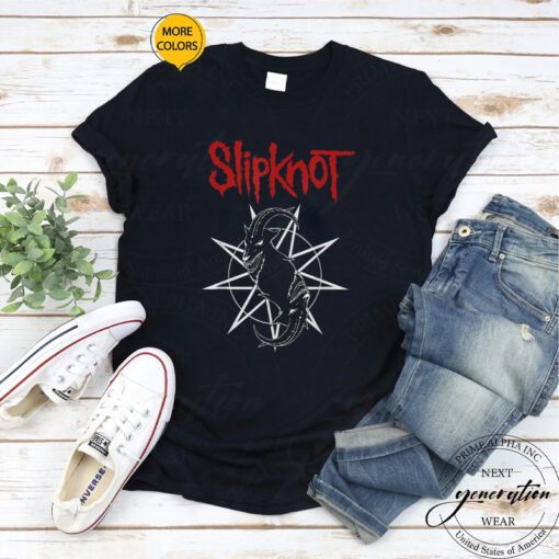 Slipknot Iowa T-Shirt Slipknot Goat Star Logo TeeShirt s