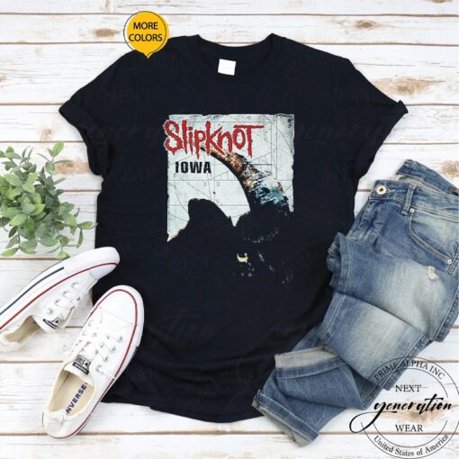 Slipknot Iowa T-Shirt Vintage Heavy Metal Album TeeShirts