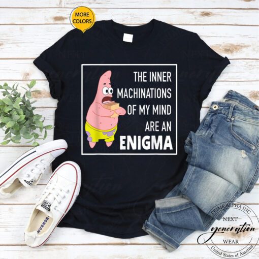 SpongeBob Meme T-Shirt Patrick Star Enigma Funny Trendy Tee Shirt