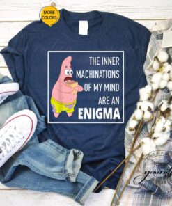 SpongeBob Meme T-Shirt Patrick Star Enigma Funny Trendy Tee Shirts