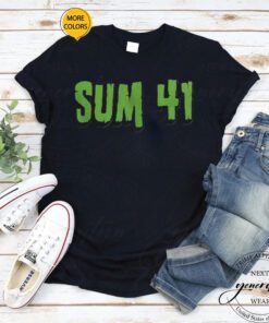 Sum 41 Green Artwork Creative T-Shirt