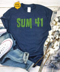 Sum 41 Green Artwork Creative T-Shirts