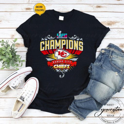 Super Bowl LVII Champions Kansas City Chiefs 2023 tshirts