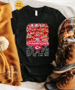 Super Bowl LVII Kansas City Chiefs 2023 Final Champions Signatures tshirt