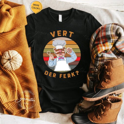 Swedish Chef T-Shirt Vert Der Ferk Retro 80s Classic Movie TShirt