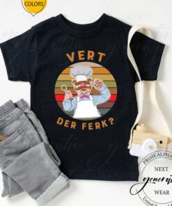 Swedish Chef T-Shirt Vert Der Ferk Retro 80s Classic Movie TShirts