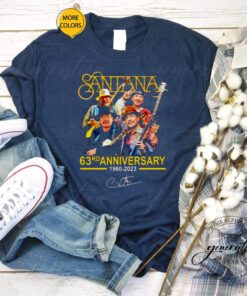 Thank You For The Memories Santana 63rd Anniversary 1960-2023 shirts