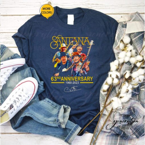 Thank You For The Memories Santana 63rd Anniversary 1960-2023 shirts