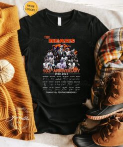 The Chicago Bears 103rd Anniversary 1920-2023 Thank You For The Memories Signatures tshirt