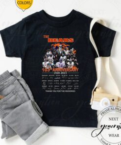 The Chicago Bears 103rd Anniversary 1920-2023 Thank You For The Memories Signatures tshirts