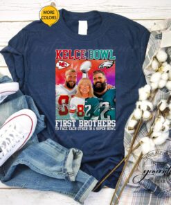 The First Brother Players To Face Each Other 2023 Kelce Family TShirt