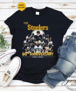 The Pittsburgh Steelers 90th Anniversary 1933-2023 Thank You For The Memories Signatures shirt