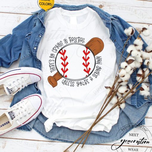 There’s No Crying In Baseball Unless You’re A Senior Mom Shirt