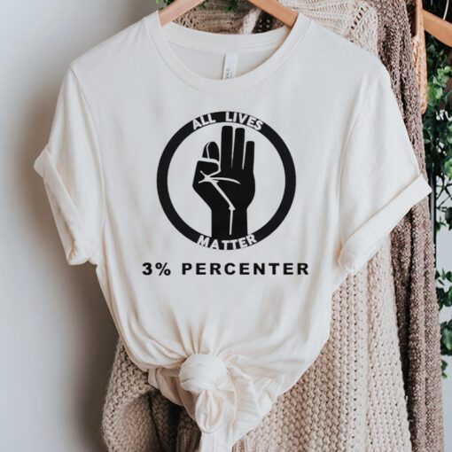 Three Percenter T-Shirt All Lives Matter 3 Percenter Tee Shirt